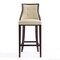 Manhattan Comfort Fifth Avenue Bar Stool in Cream and Walnut BS007-CR - alternate 2